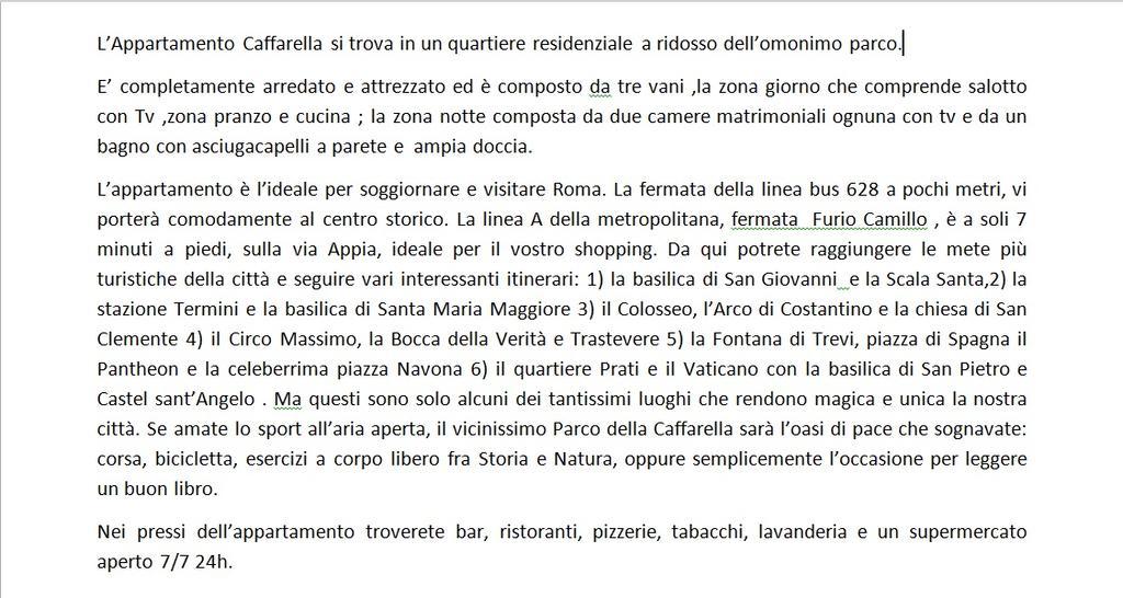 Appartamento Caffarella Roma Exterior foto